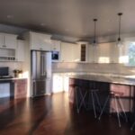 Kitchen cabinet remodel white cherry side