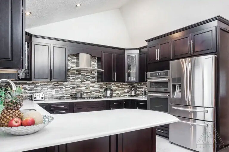 Kitchen cabinet remodel espresso